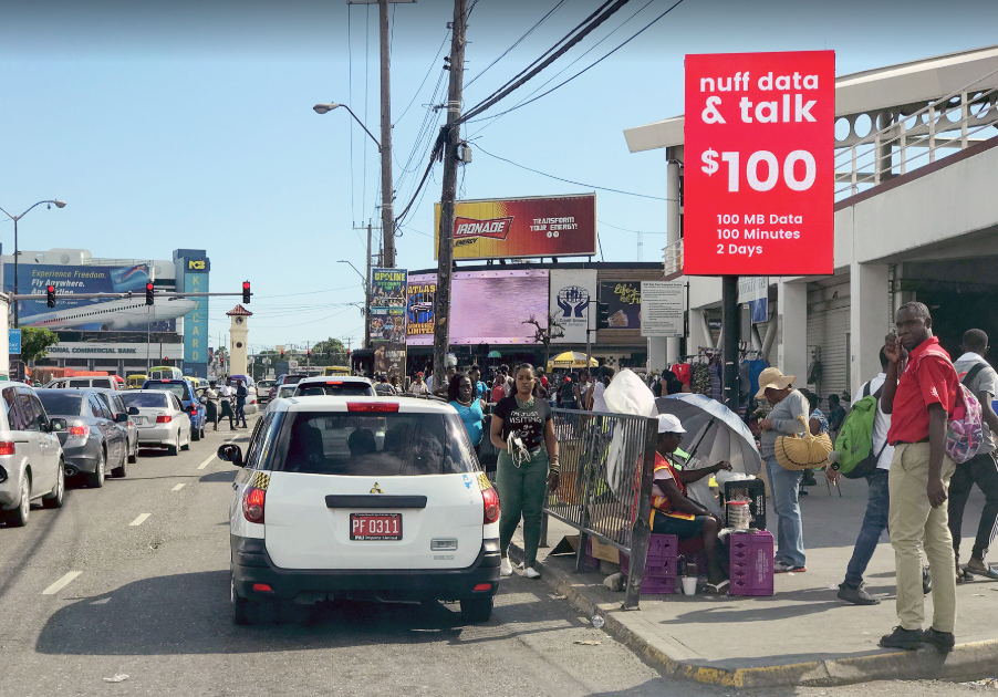 Billboards in kingston, Jamaica