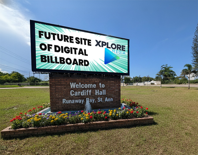 cardiff hall display billboard